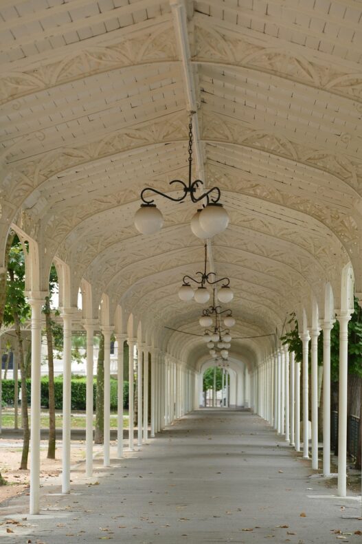 promenade, walking path, canopy, art-nouveau, strolling, vichy, france, vichy, vichy, vichy, vichy, vichy
